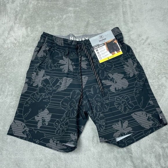 Hurley Mens S Swim Shorts Regular Fit 4-Way Stretch Water-Repellent  a0112 - Picture 1 of 6